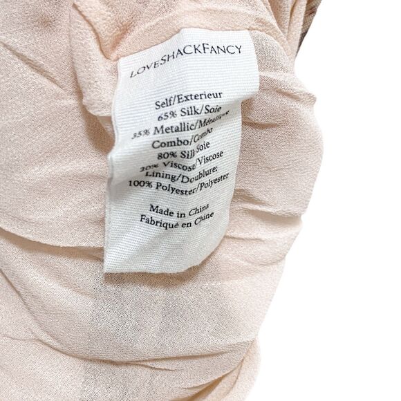 LoveShackFancy Kate Ruffle Floral Slip Maxi Dress Size XS - Picture 8 of 8